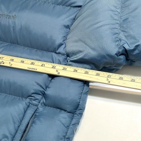 Marmot Guides Goose Down Puffer Jacket Mens Size Large Blue - Picture 8 of 15